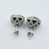 Sterling Silver Natural Blue Sapphire (5.78ct) with CZ 2.40ct) Earring, W/A $985.00. - 2
