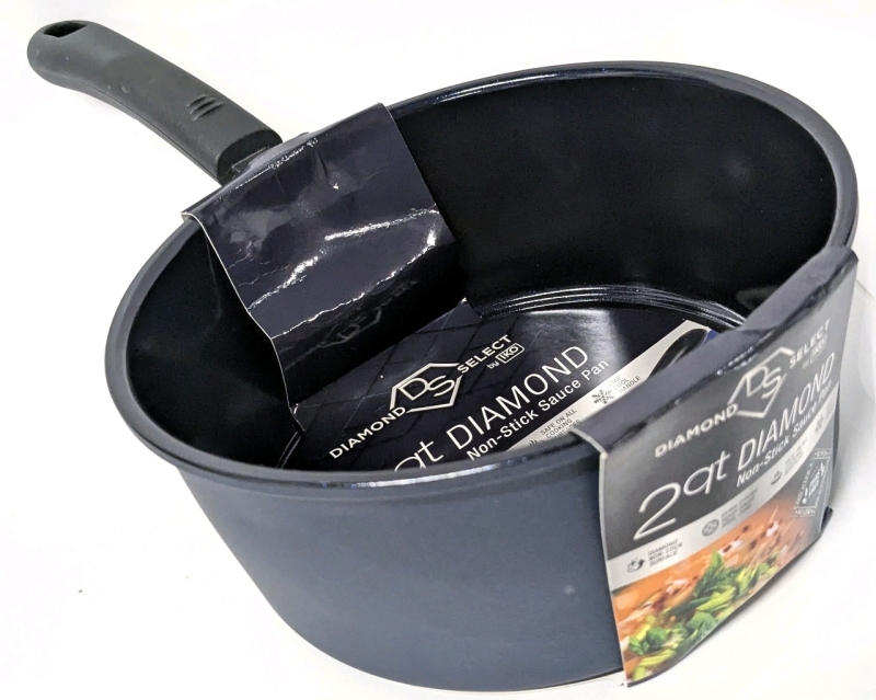 New Diamond Select 2qt Diamond Non-Stick Sauce Pan - Safe for all Cooking Surfaces