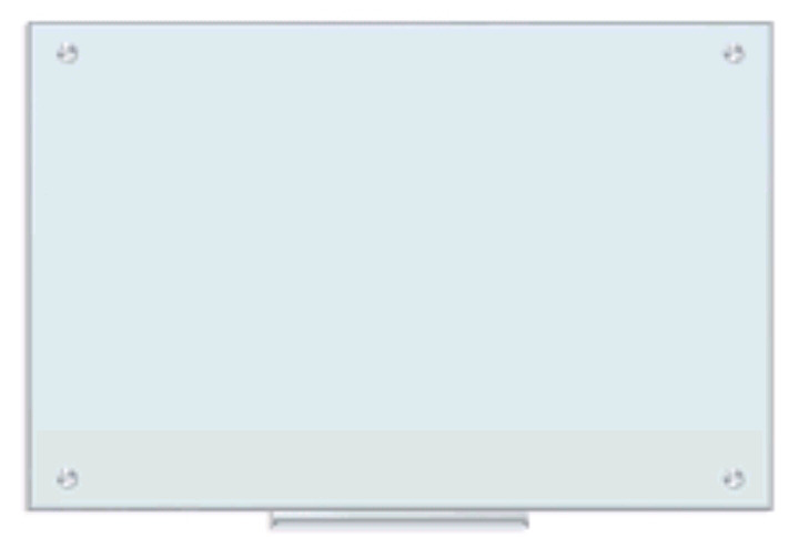 New | U Brands 23" x 35" Glass White Board w/ 12" Tray & Liquid Dry Erase Marker | *Retails $150*