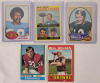 1970 - 1979 Topps NFL Football Trading Card Singles , 15 Trading Cards - 2