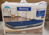 Bestway Twin Blow-Up Air Mattress w/Built-in Pump , Measures 74"&times;39"&times;12" . Store Return . R & T will Honor 5-Day Return on Mattress from Pick-Up Date .