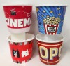 4 New Retro Style Reusable Popcorn Buckets - 2