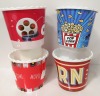 4 New Retro Style Reusable Popcorn Buckets - 3