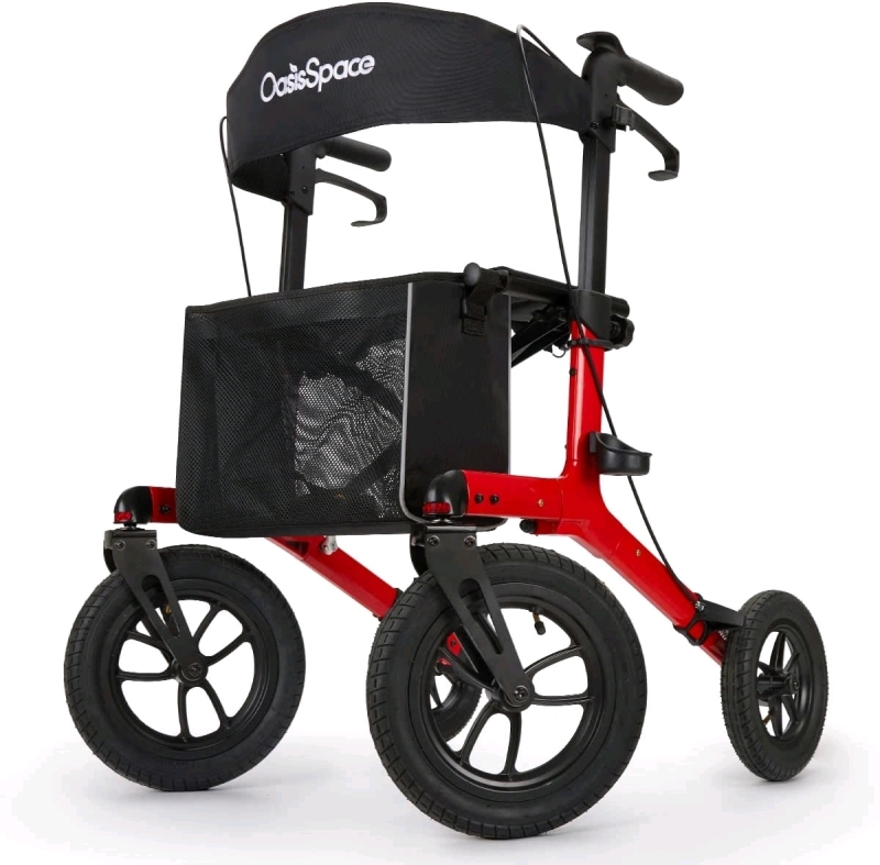New In Box OasisSpace Pneumatic Rollator Walker Retails for $289USD
