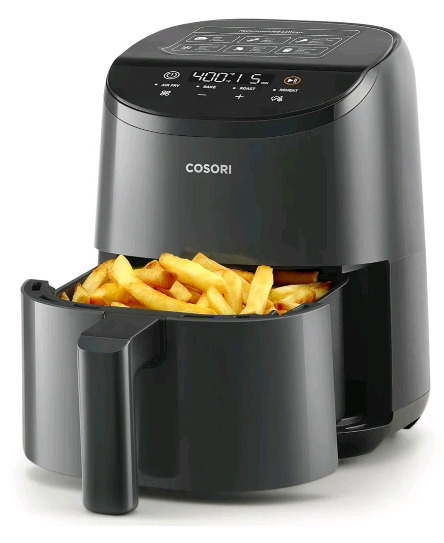 New in Box | Cosori 2. 1 -Quart Mini Air Fryer w/ 4 Customizable Cooking Functions