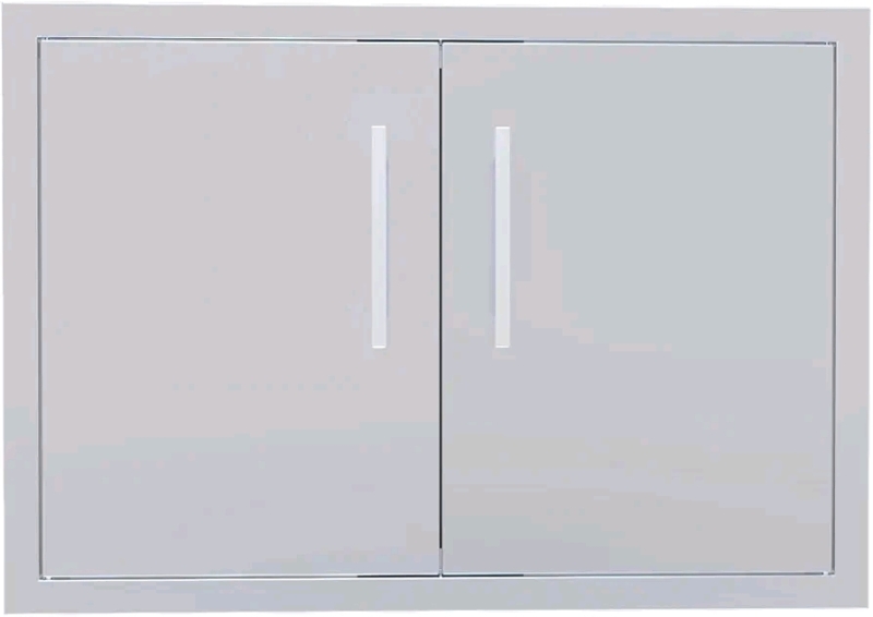 New - Sunstone 30" Stainless Beveled Frame Double Access Door . Measures 30"&times;21" . Model # BA-DD30 . Retail $220+