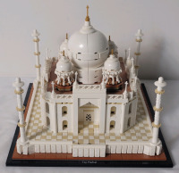 LEGO Architecture Taj Mahal # 21056 Building Set . Assembled , Appears Complete . 2034 pcs. Dust from display . Retired January 2025