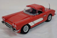 LEGO Icons Corvette Set # 10321 , Assembled . Appears Complete , 1210pcs. Measures 12.5" long . Some dust from display , some white pcs. discoloration from sun