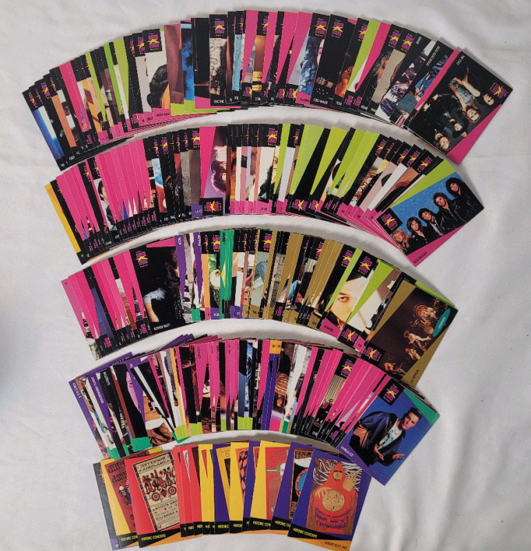 1991 Proset Super Stars MusiCards Trading Card Singles , 230+ Trading Cards