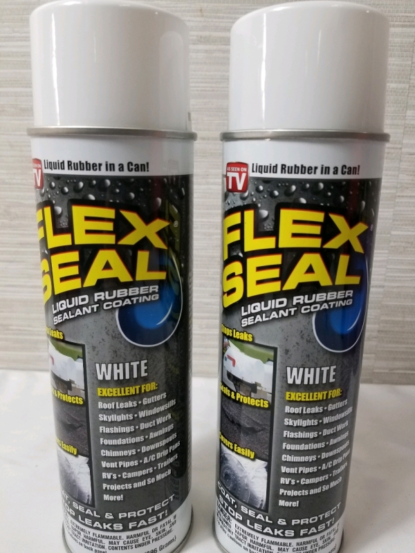 2 new (14 oz) cans of FLEX SEAL LIQUID RUBBER