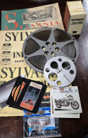 Neat Vintage Collectibles Lot - Ephemera Sylvania, Movie Reels, Harley Davidson Post Cards +