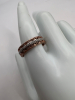 Stamped 14K Rose Gold Diamond Ring Band - 5