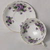 Paragon " Sky Blue and Gold " & " Valentine " Cup and Saucer Sets . All Cups and Saucers Ring True - 6