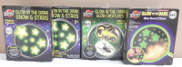 4 New in Box Science By Me Glow in The Dark Snow & Stars & Glow Creatures