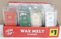 New Box of Holiday Style Wax Melts, 4 Different Scents, 4 of Each, Totalling 16 Wax Melts