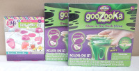 Lot of Creative Activity Kits for Kids, Including 2 Creative Kids Goozooka Glow in the Dark Slime & B-Me Gem Soap Kit