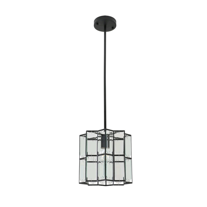 New Decor Living 1 Light Pendant Model P9086GB-MBK