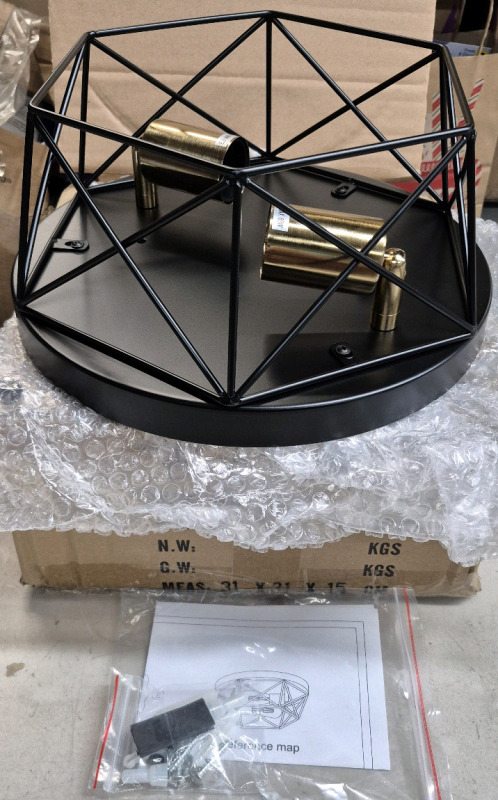 New Ceiling Fixture Black X002