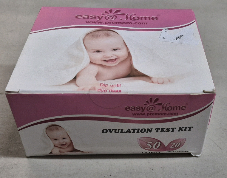 New Easy@Home Ovulation Test Kit - 50 Ovulation Strips & 20 Pregnancy Test Strips Exp 2025-10-13