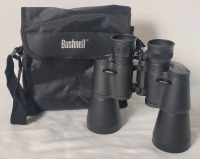 Bushnell 10 &times; 50 Binoculars w/Travel Bag . 300ft. at 1000yds , 100m at 1000m , field 5.8"