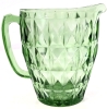 Stunning Vintage Unsigned Depression / Uranium Glass Pitcher - 6.5" Tall - 12