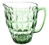 Stunning Vintage Unsigned Depression / Uranium Glass Pitcher - 6.5" Tall - 14