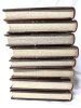 8 Vintage Hardcover History Books Bound in Mission Leather - Assorted Authors - Presumed Given to Original Owner by Inventor Jesse H Besser (See Desc) - 8