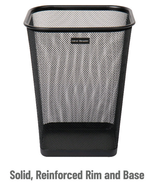 New | Mind Reader Brand Waste Basket | See Photos For Measurements