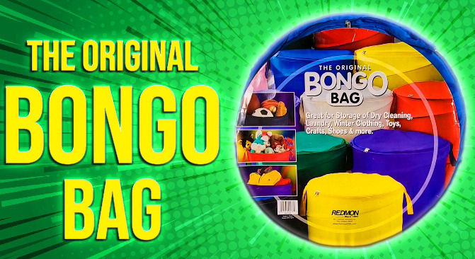 New | The Original Bongo Bag: Blue | Measures 18" x 22"