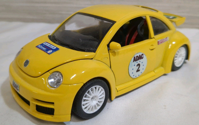 As Is Bburago VW New Beetle Cup 1999 Metal Diecast Model