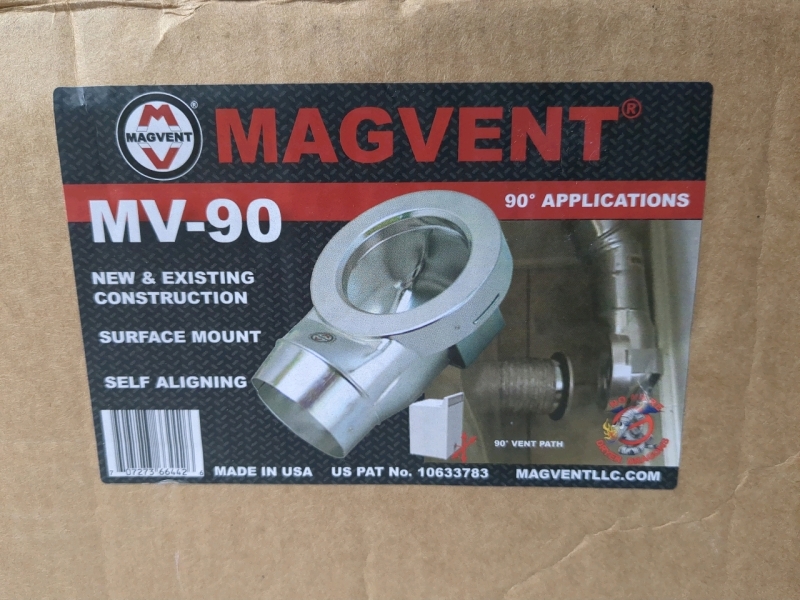 New In Box Magvent MV-90 Dryer Vent Connector