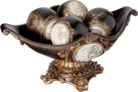 New OK Lighting Grecian Decorative Fruit Bowl, 8.0", Bronze | 16.25" &times; 11.25" &times; 8" | Retails Over $200