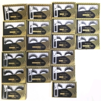 20 New Pairs BELIEVE BEAUTY False Lashes with Included Lash Glue | Finusges: 6&times; Heiress, 5&times; Glamorous, 6&times; Vixen, 3&times; Goddess