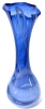 Stunning Large Milk & Cobalt Blue Swung Vase - 19.5" Tall - 3
