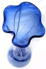 Stunning Large Milk & Cobalt Blue Swung Vase - 19.5" Tall - 4