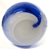 Stunning Large Milk & Cobalt Blue Swung Vase - 19.5" Tall - 5