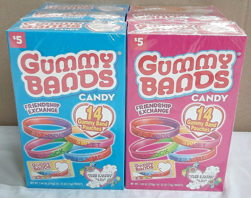 6 New Boxes of Gummy Bands Friendshuo Bracelet Candies (210g, Best Before July 1st, 2026)