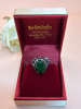 Claw Set Green Onyx Goose Egg Stone Titanium 416L Stainless Steel Ring Size 11 - 4