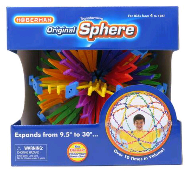 New in Box | Hoberman Original Transforming Sphere | Unfolds from 9.5" to 30"