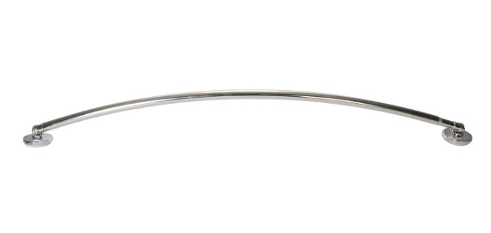 New | Bath Bliss Curved Shower Rod | Creates 33% More Room | 100% Rust Proof | *Retails $50*