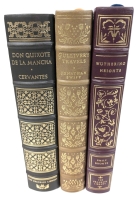 3 Vintage 1970s Limited Edition Hardcover Books : DON QUIXOTE, GULLIVER'S TRAVELS, WUTHERING HEIGHTS