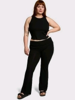 New Size XXL Women's VICTORIA'S SECRET All Day Cotton Foldover Flare Leggings | Retails Over $55!