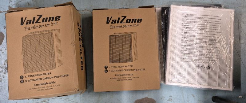 5 New ValZone Air Purifier True HEPA Filters