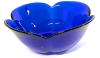 Stunning Cobalt Blue Tulip Bowl Made in Italy 9.25" &times; 3.75" & 5 Textured 8" Diameter Salad Bowls - 2