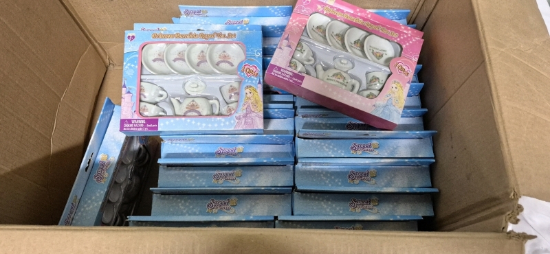 23 New Children's Princess Porcelain Tea Sets Retail Value $138 US for Ages 8+