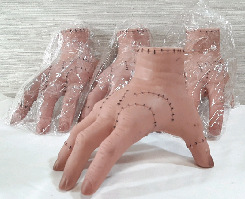 4 New Adamms Family Hands - 7" Long, 5&frac12;" Tall, 5&frac12;" Wide