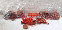 5 New Cardinal Bird Hanger Decorations & Window Bird Feeder