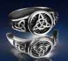 925 Pure Silver Celtic Knot Trinity Ring Size 10 Stamped - 2
