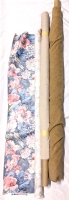 4 Long Rolls of Unknown (Possibly Upholstery?) Fabric - Unknown Lengths, Up to 55" Wide on Roll. (See Photos & Description)