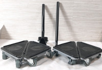 New Furniture Movers on Wheels (Set of 4 & Extra Pieces, 9" Long & 5" Wide)
